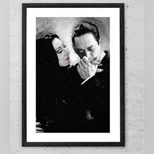 Addams Family Cara Mia, Mon Cher - Art Print  - Morticia Addams - Gomez